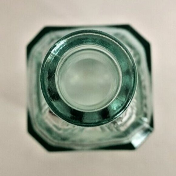 Vintage Old Green Glass Coloured Bottle Gothic Arches Decanter Apothecary - Picture 6 of 7